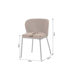 Krzesło LYON 75 cm brązowe