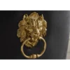 Krzesło MODERN BAROCK welwet czarny złote nogi