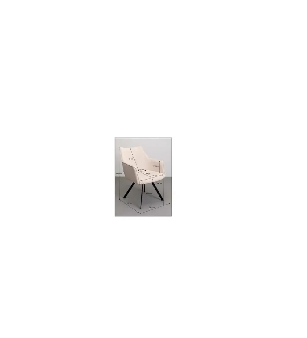 Krzesło MODINO 84 cm kremowe