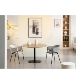 Krzesło NOBLESSE welwet beige czarne nogi