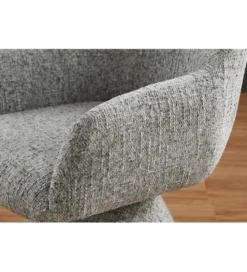 Krzesło obrotowe AMBIENTO chenille szary 180 stopni
