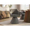 Krzesło obrotowe AMBIENTO 79 cm 180 stopni chenille szare
