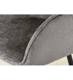 Krzesło obrotowe AVIGNON chenille szare czarne nogi
