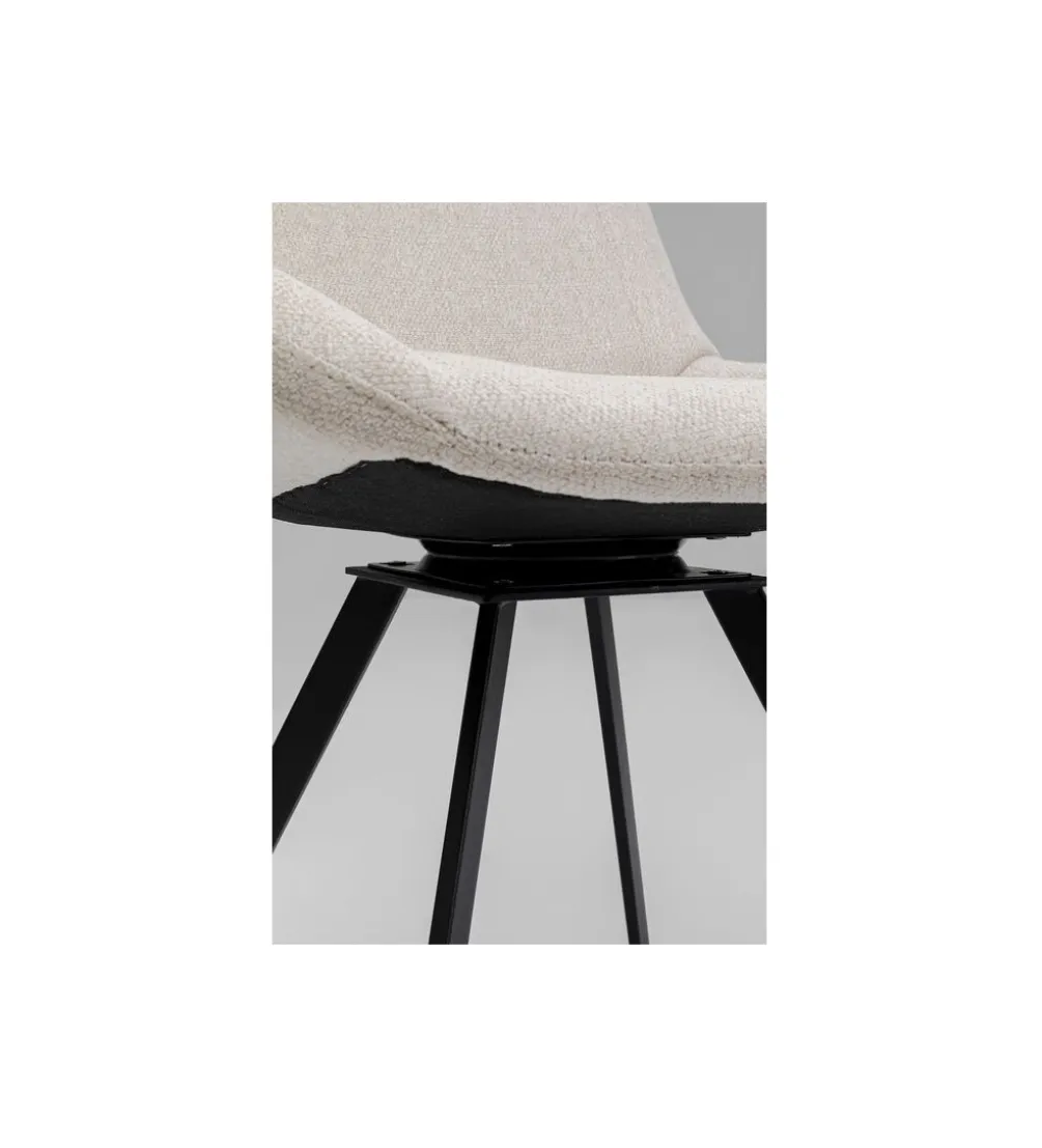 Krzesło obrotowe BARON 88 cm kremowe