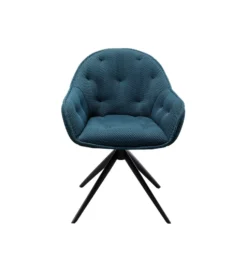 Krzesło obrotowe CARLITO MESH 82 cm niebieski