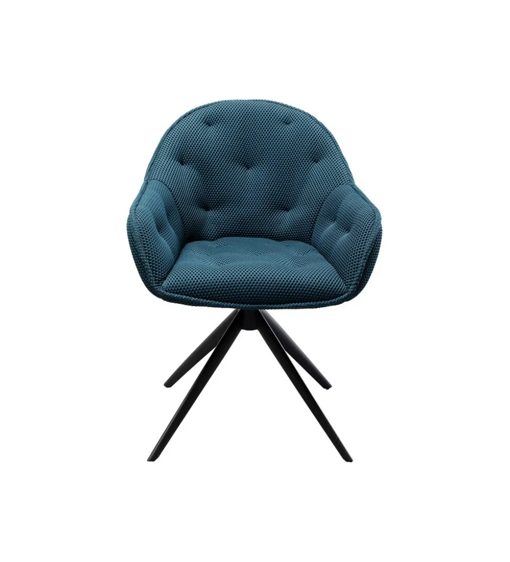 Krzesło obrotowe CARLITO MESH 82 cm niebieski