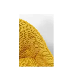 Krzesło obrotowe CARLITO MESH 82 cm żółty