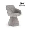 Krzesło obrotowe K603 85 cm popielate