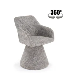 Krzesło obrotowe K603 85 cm popielate