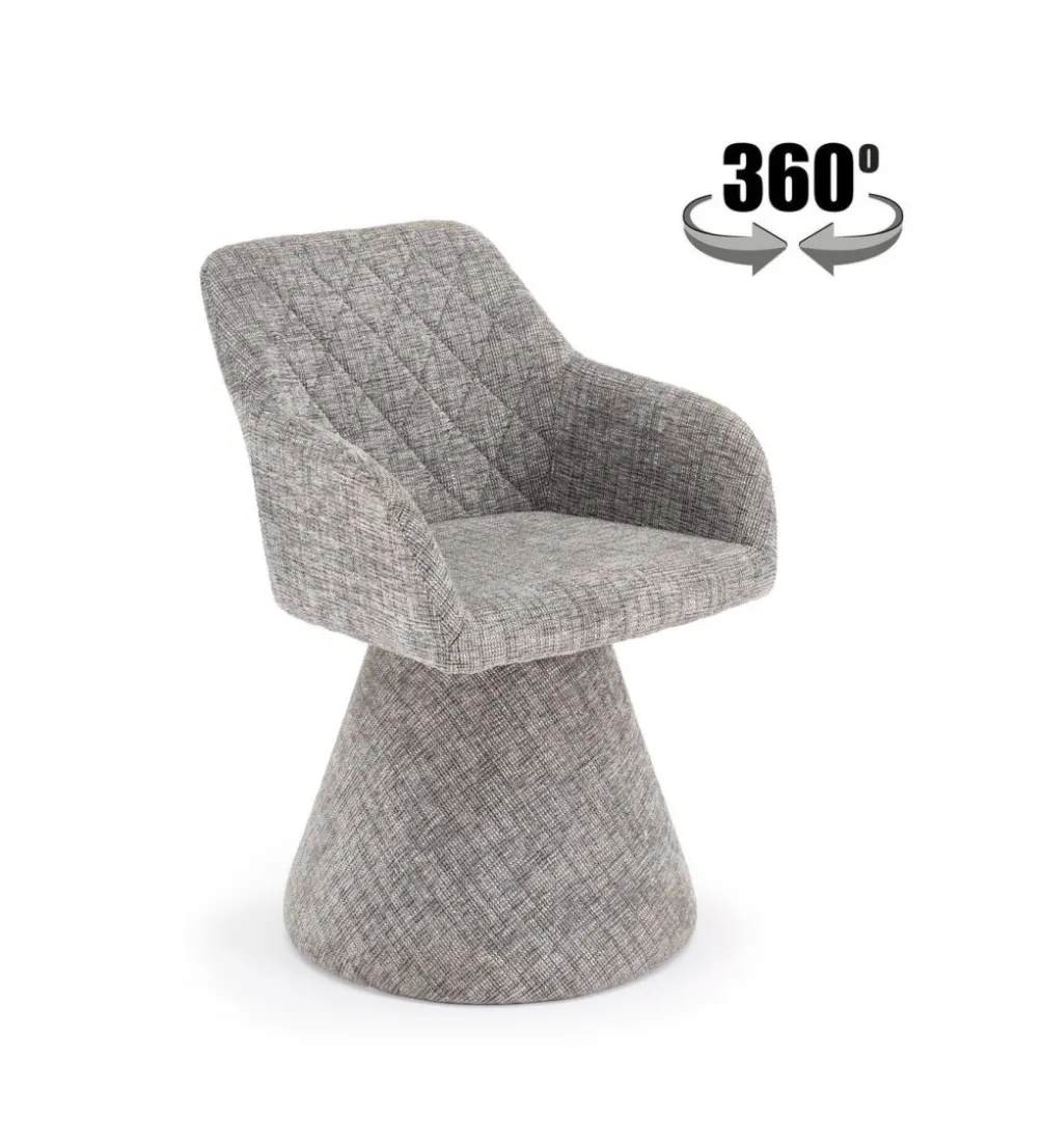 Krzesło obrotowe K603 85 cm popielate
