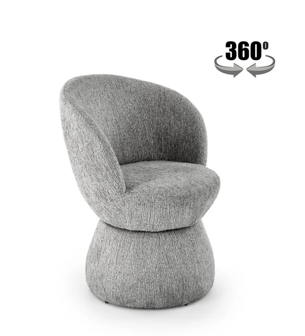 Krzesło obrotowe K581 82 cm popielate