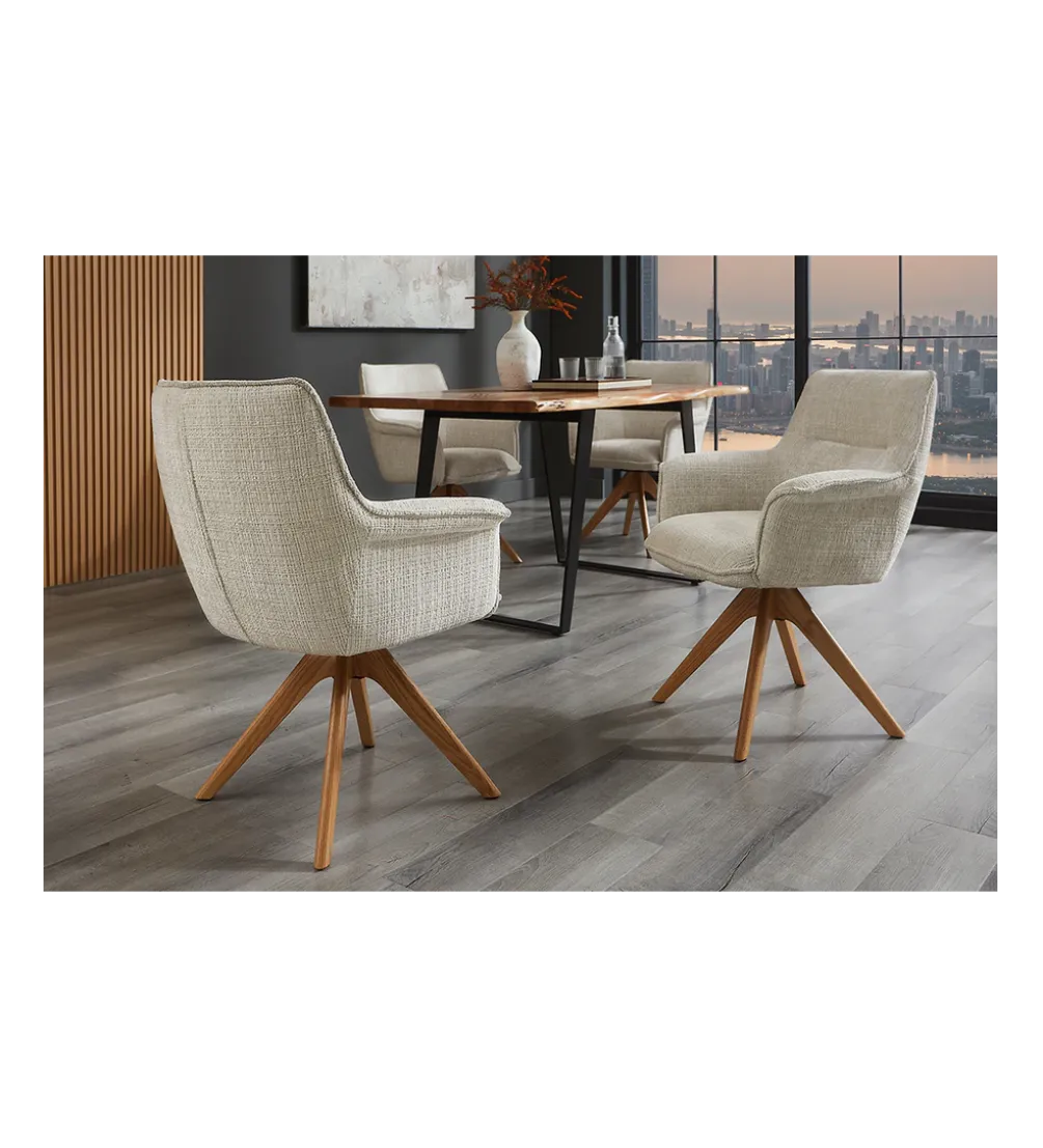 Krzesło obrotowe LE GRAND chenille beige