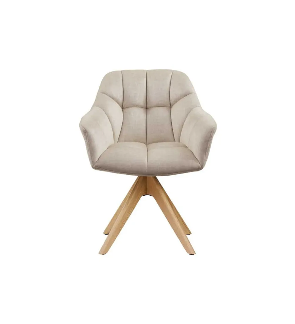 Krzesło obrotowe PAPILLON 83 cm 180 stopni beżowe