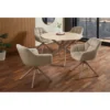 Krzesło obrotowe PAPILLON 83 cm 180 stopni beżowe szare