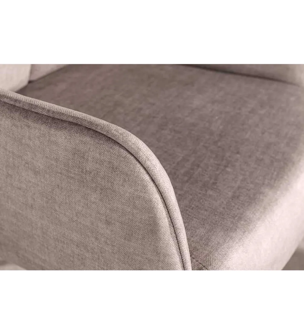 Krzesło obrotowe PROMETHEUS 88 cm 180 stopni welwet taupe