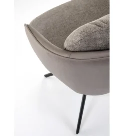 Krzesło obrotowe siedzisko 180 stopni FRYDA szare