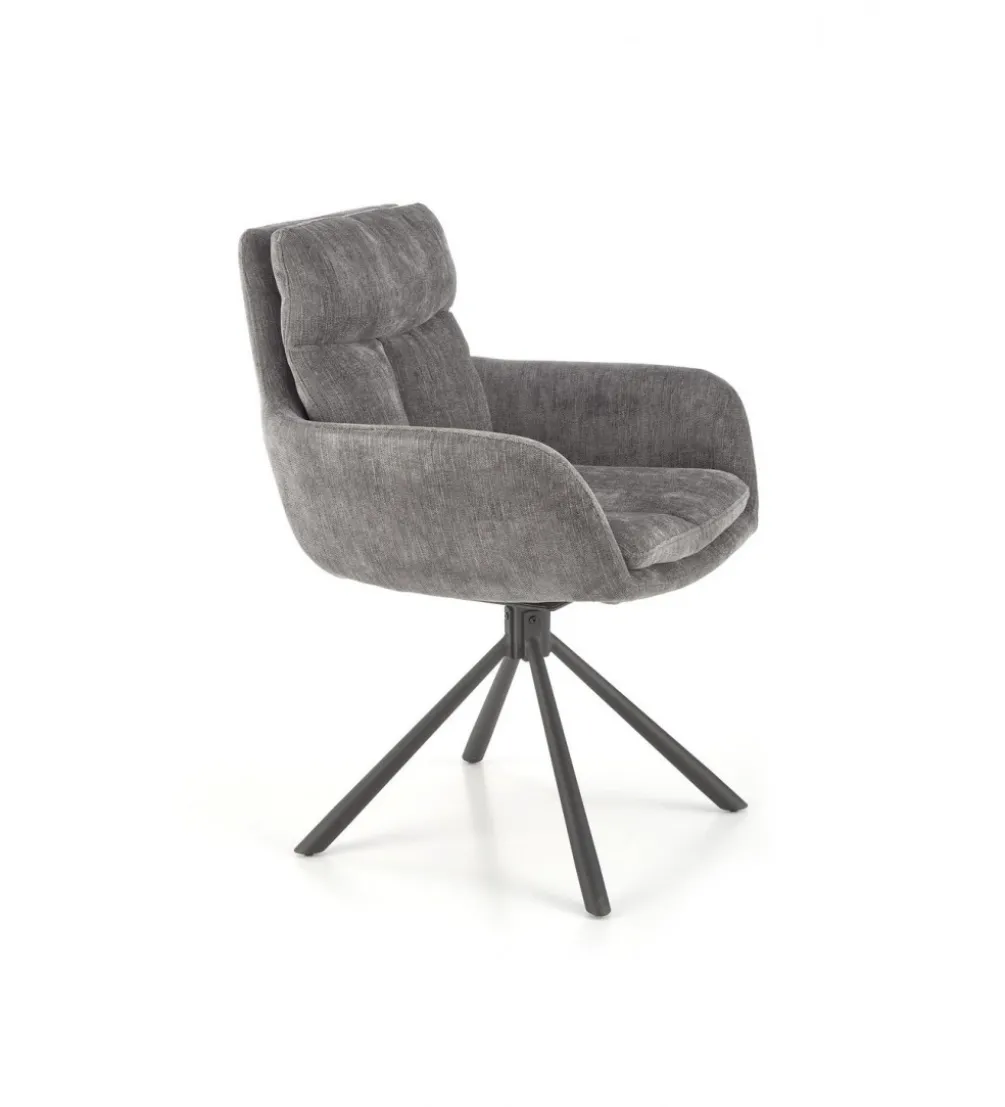Krzesło obrotowe 180 stopni RENDON szare