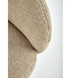 Krzesło obrotowe 180 stopni TONGA Bouclé cappucino
