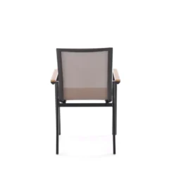 Krzesło ogrodowe FIERRO 88 cm czarny brązowy