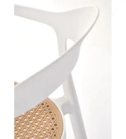 Krzesło ogrodowe K530 80 cm białe naturalne