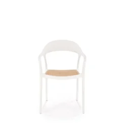 Krzesło ogrodowe K530 80 cm białe naturalne