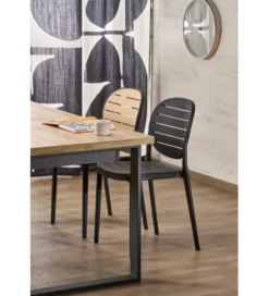 Krzesło ogrodowe K529 83 cm czarne