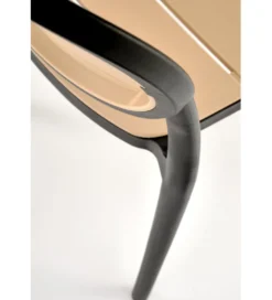 Krzesło ogrodowe K529 83 cm czarne naturalne