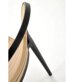 Krzesło ogrodowe K529 83 cm czarne naturalne