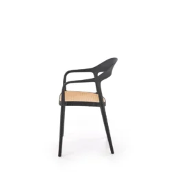 Krzesło ogrodowe K530 80 cm czarne naturalne