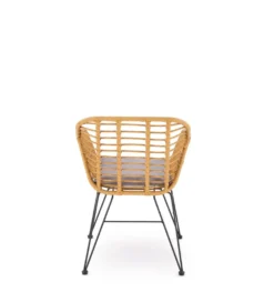 Krzesło ogrodowe K541 77 cm naturalne czarne