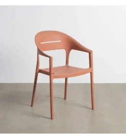 Krzesło ogrodowe LUCEROS 83 cm terrakota