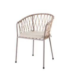Krzesło ogrodowe MYRA 80 cm szare