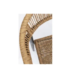Krzesło ogrodowe PALMA 78 cm czarne naturalne
