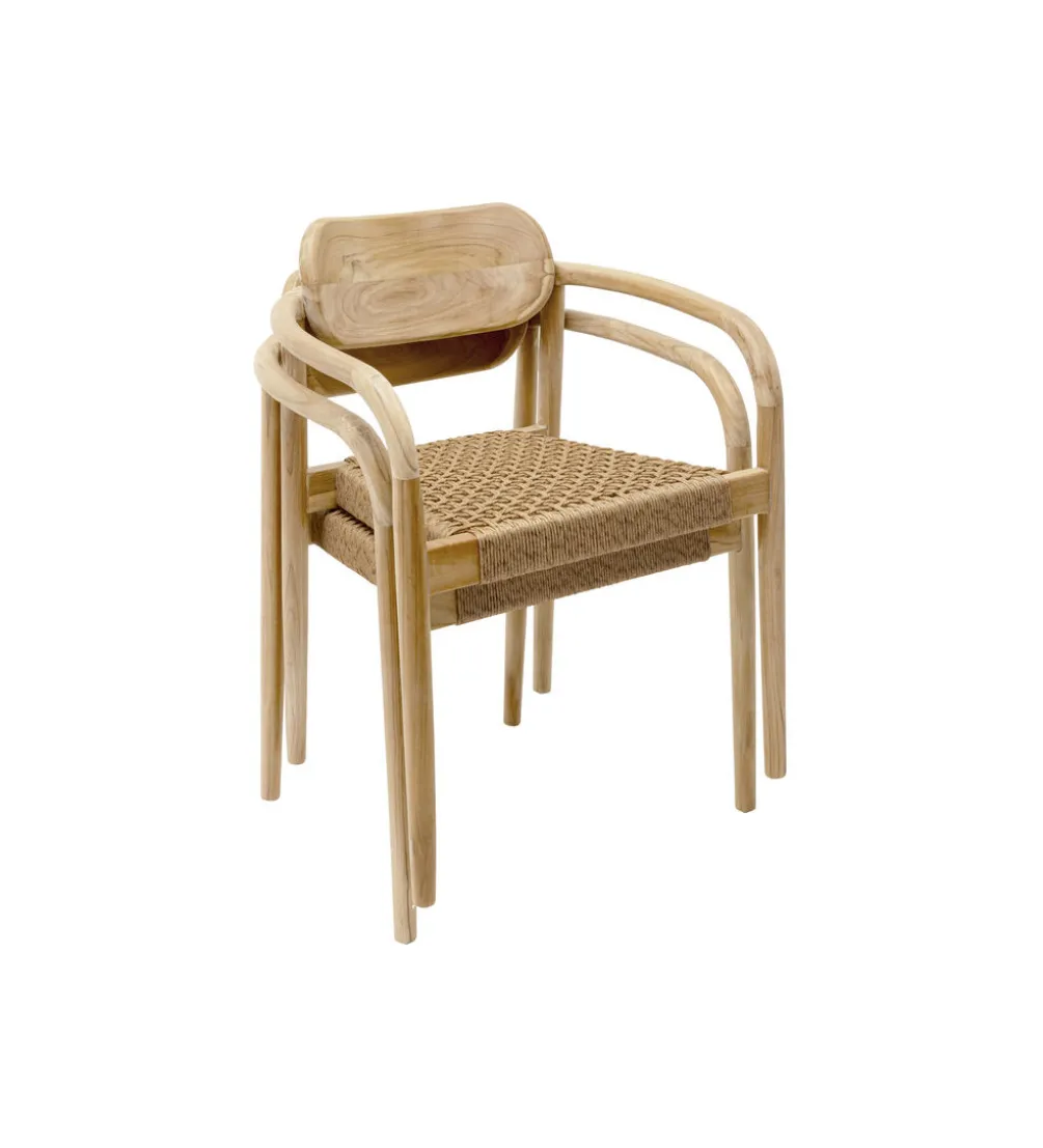 Krzesło ogrodowe SOLE MIO 80 cm drewno teak