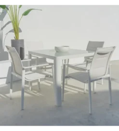 Krzesło ogrodowe STELLA 90 cm białe