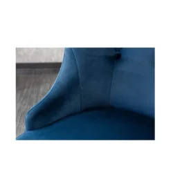 Krzesło OXANA Modern Barock z kołatką niebieskie
