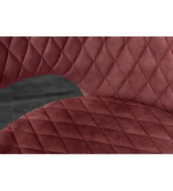 Krzesło Paris Velvet czerwono bordowe