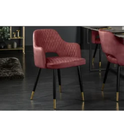 Krzesło Paris Velvet czerwono bordowe