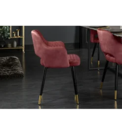 Krzesło Paris Velvet czerwono bordowe
