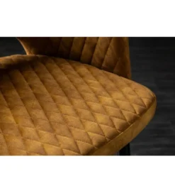 Krzesło PARIS velvet musztardowy