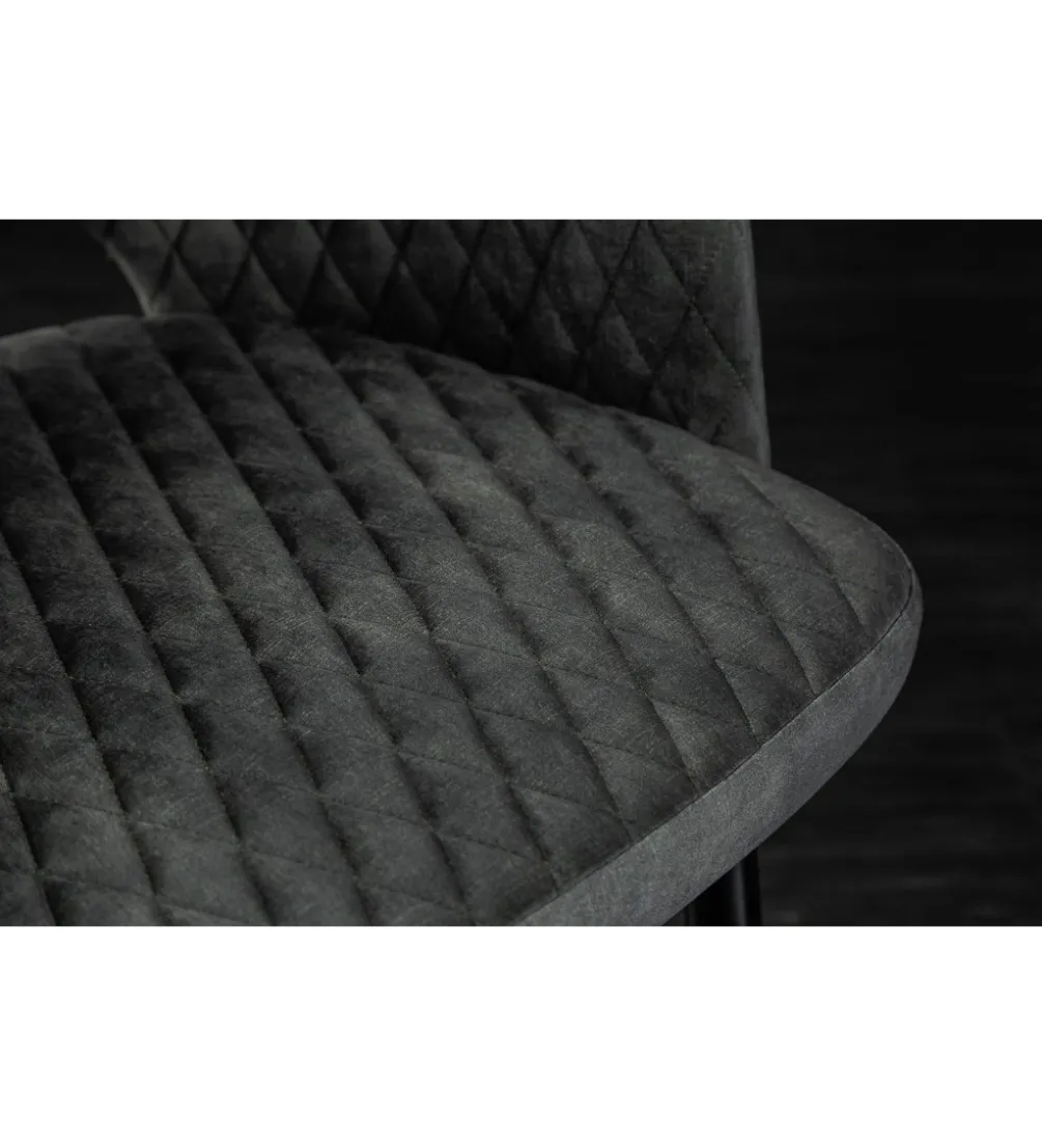 Krzesło Paris Velvet szaro zielone