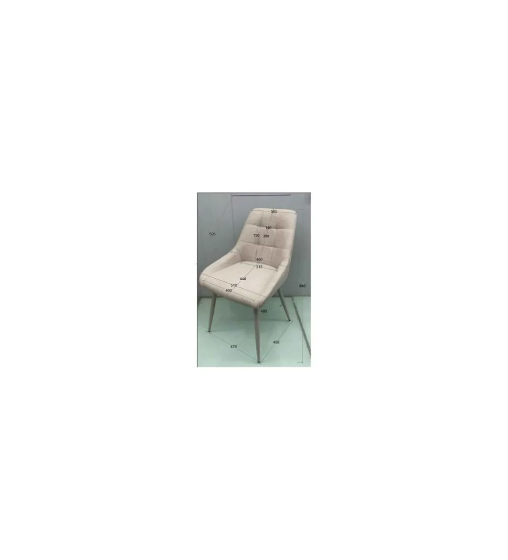 Krzesło RUBY 83 cm beżowy