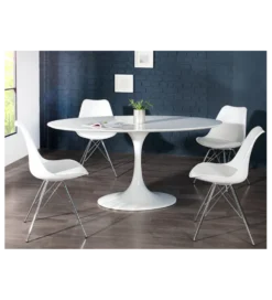 Krzesło Rufo Scandinavia Retro białe