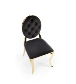 Krzesło TRENTINO Reginald Modern Barock czarne