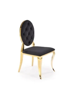 Krzesło TRENTINO Reginald Modern Barock czarne