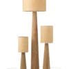 Lampa podłogowa UMBRELLA 157 cm drewno ailantus naturalna