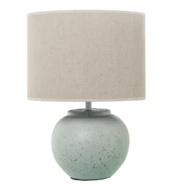 Lampa stołowa ABARLE ceramika antyczna biel