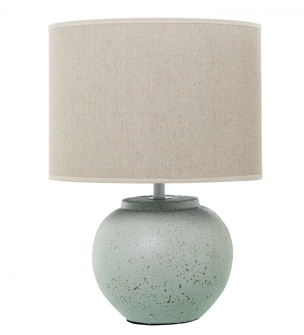 Lampa stołowa ABARLE ceramika antyczna biel