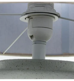 Lampa stołowa ABARLE ceramika antyczna biel