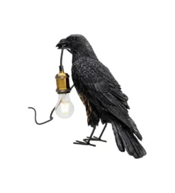 Lampa stołowa Animal Crow 34 cm czarna
